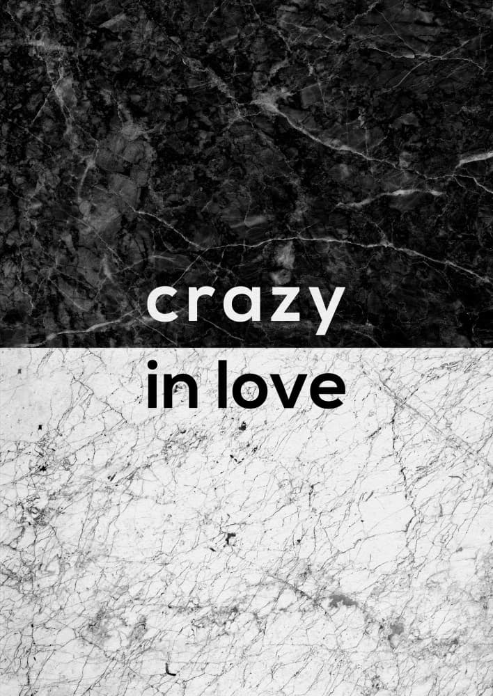 Crazy In Love Marble by Orara Studio — canvas wall art