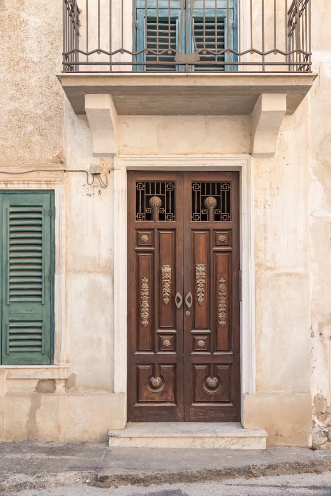 Ornate Wooden Door by Photolovers — canvas wall art