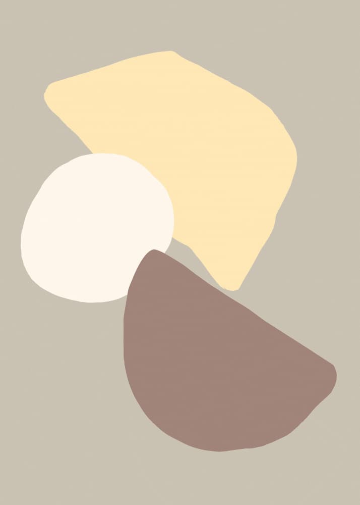 Soft Abstract Shapes by Pictufy Studio — canvas wall art