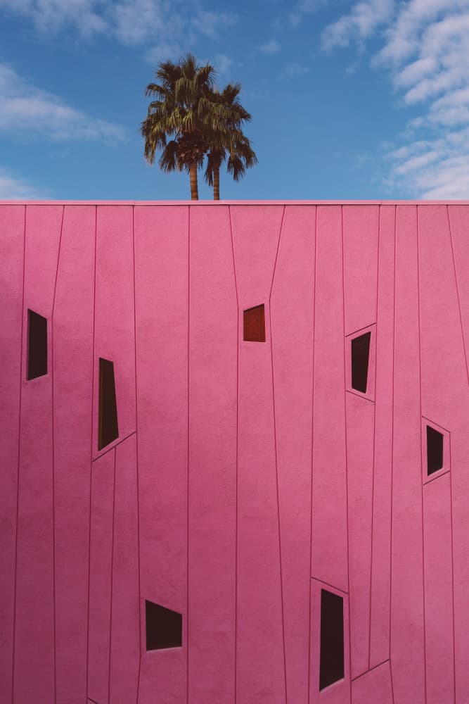 Vibrant Pink Architecture by Bethany Young — canvas wall art
