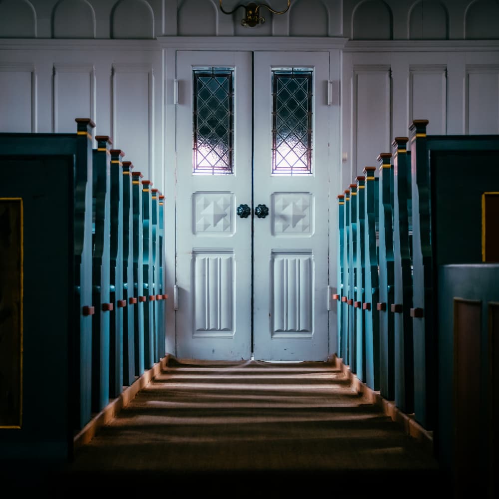 Grand Church Entrance by Zina Heg — canvas wall art