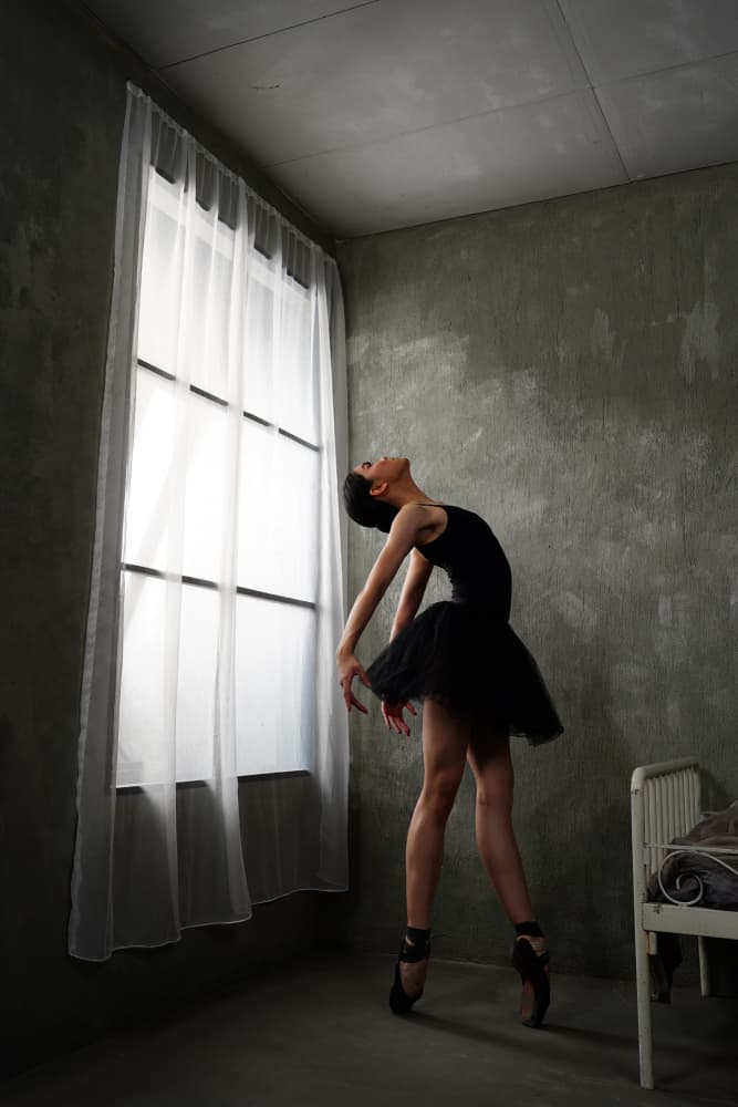 Graceful Ballerina by Window by Rawisyah Aditya — canvas wall art