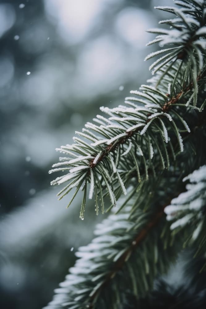 Frosted Pine Whisper by Treechild — canvas wall art