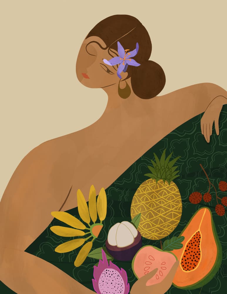 Fruit Seller by Arty Guava — canvas wall art