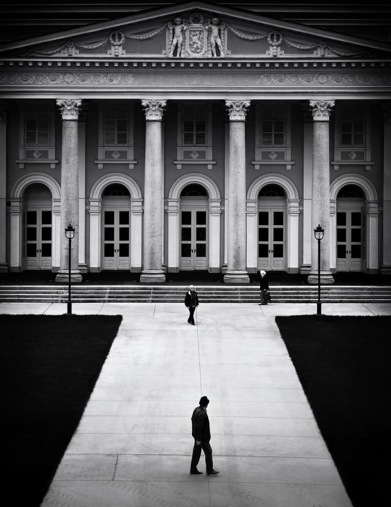 Classical Building Solitary Walk by Samanta Krivec — canvas wall art