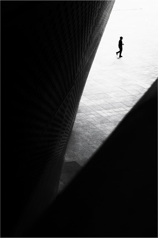 Dramatic Urban Silhouette by Parole Kim — canvas wall art