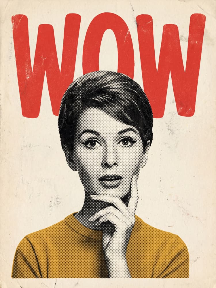 Pop Art Wow Woman by Andreas Magnusson — canvas wall art