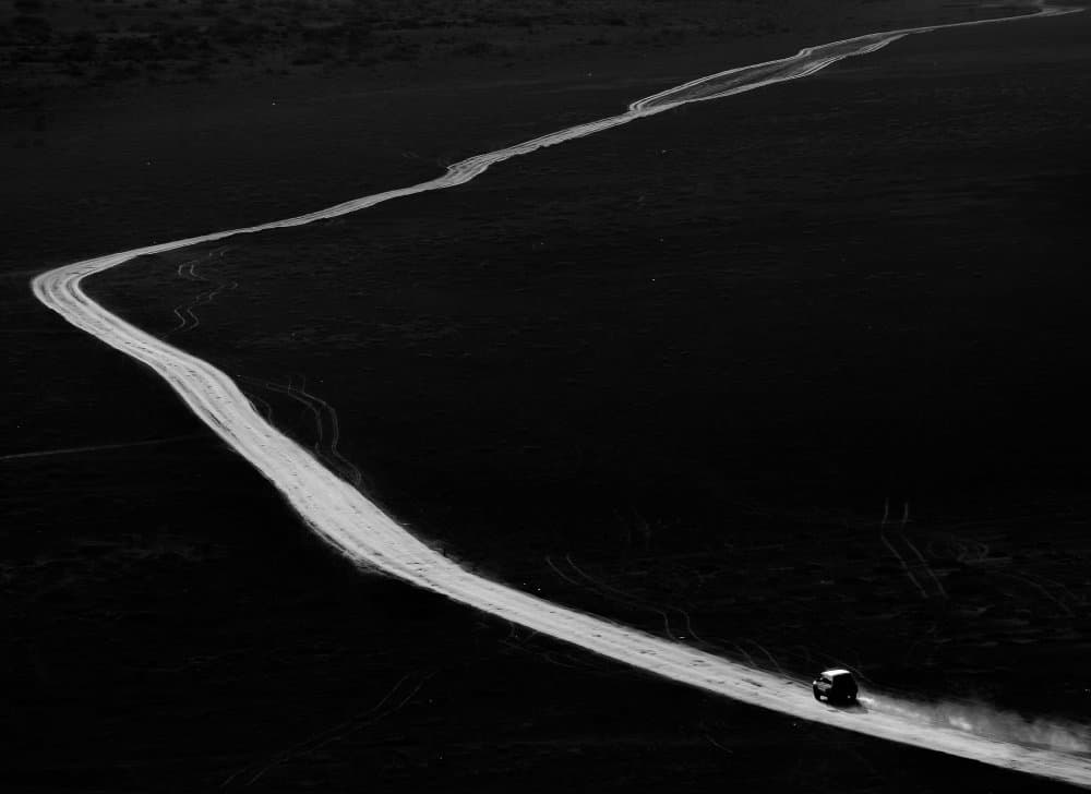 Lone Car Journey by pphgallery — canvas wall art