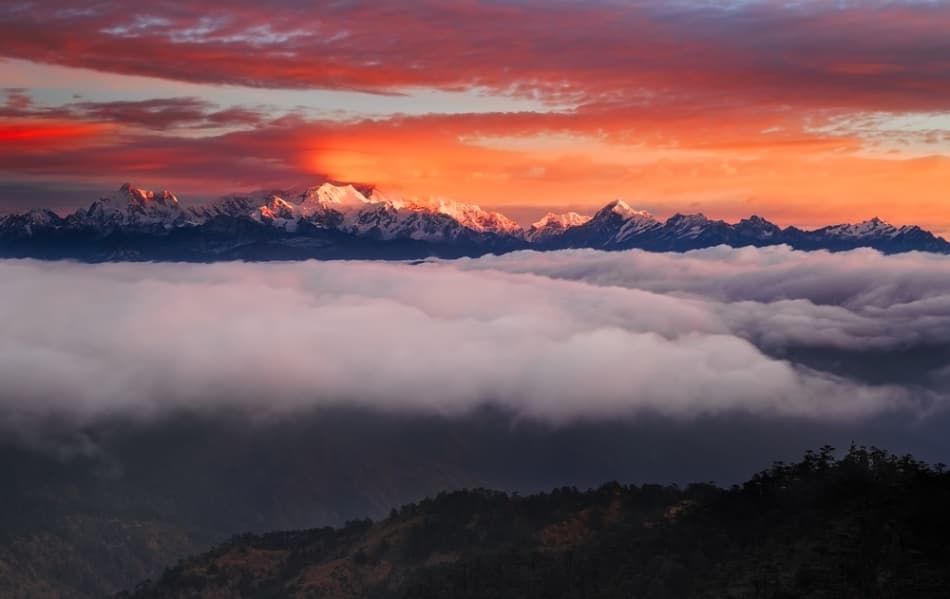 Dramatic Peaks Cloud Sunset by Karsten Wrobel — canvas wall art