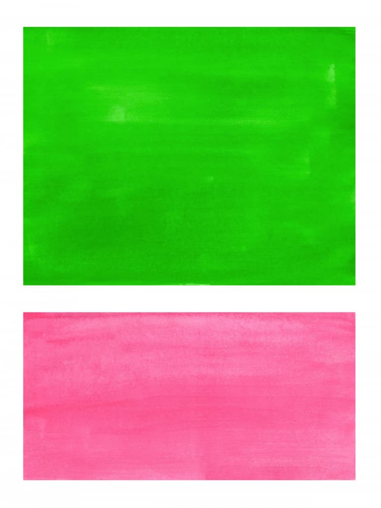 Vibrant Green Pink Blocks by Ejaaz Haniff — canvas wall art
