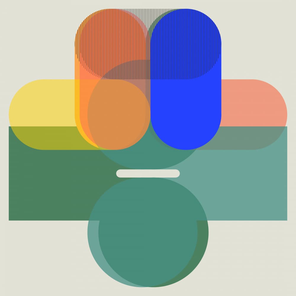 Abstract Capsule Composition by Leigh Bagley — canvas wall art