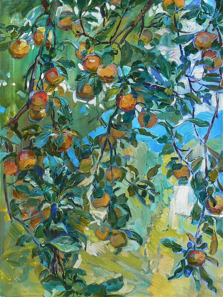 Bountiful Apple Tree by Andrii Kutsachenko — canvas wall art