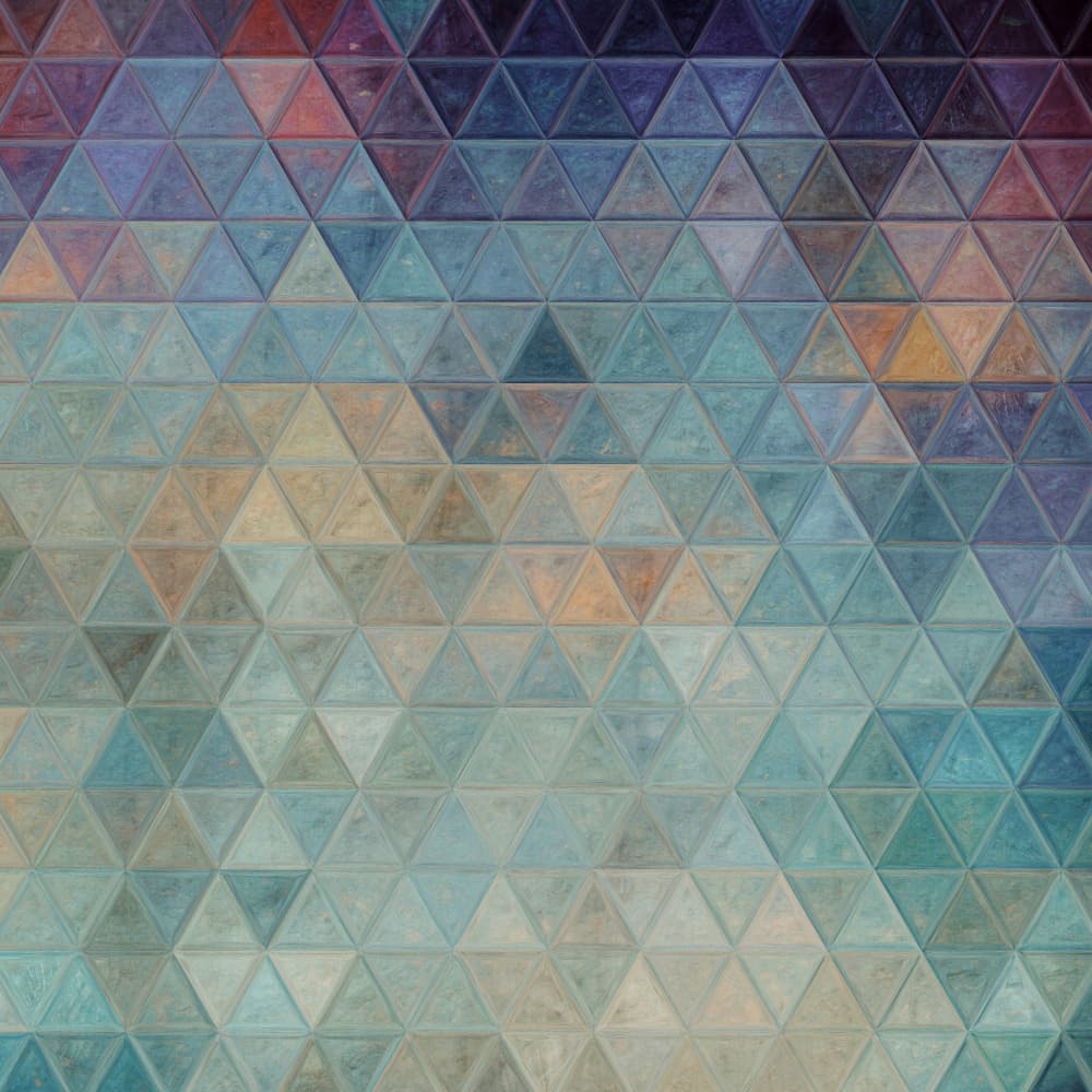 Serene Geometric Triangles by Justyna Jaszke — canvas wall art