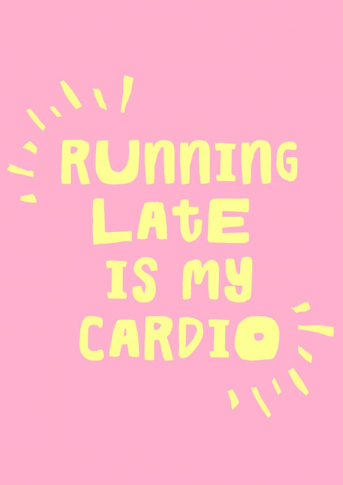 Runninglateismycardio by Treechild — canvas wall art