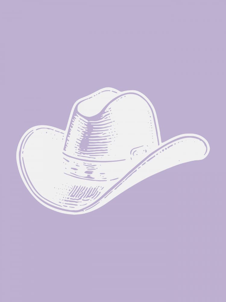 Lilac Cowboy Hat