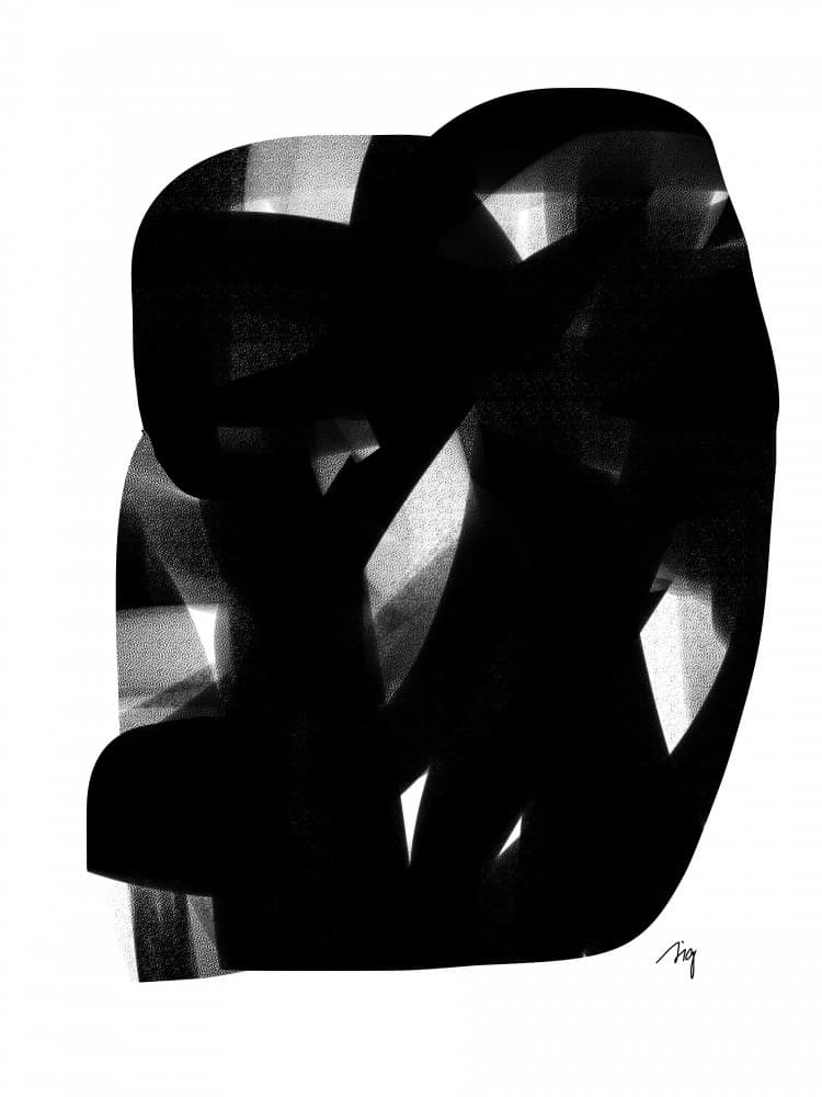 Dynamic Abstract Shapes by Simona Gocan — canvas wall art