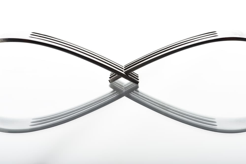 Forks Infinity Symbol by Alessandro Fabiano — canvas wall art