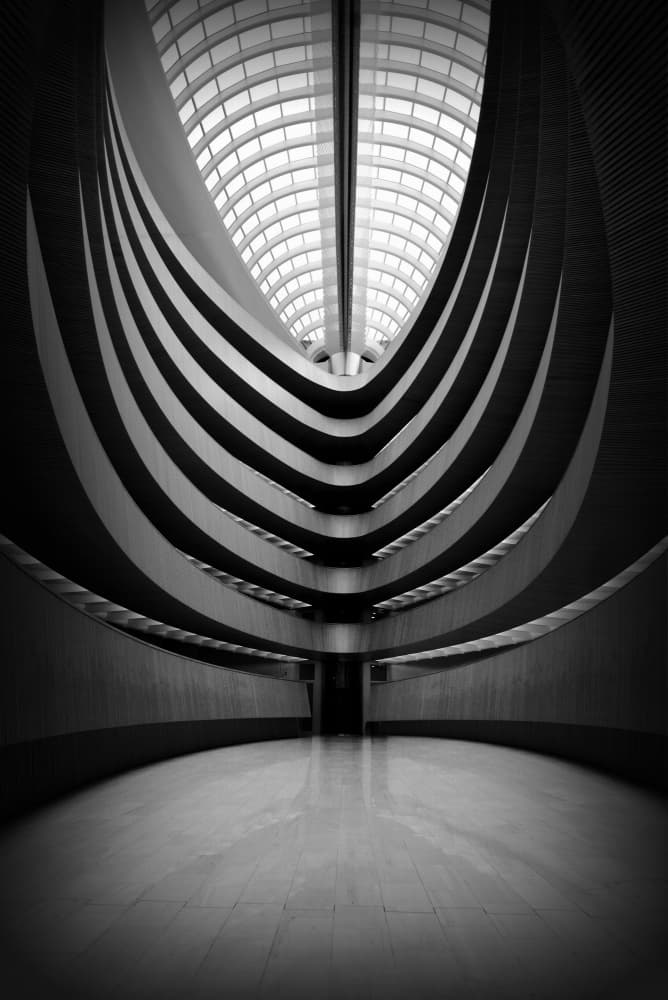 Modern Architectural Curves by Jorge Pimenta — canvas wall art