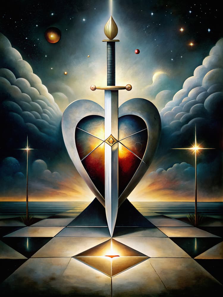 Heart of the Cosmos by Miguel Bruzual — canvas wall art