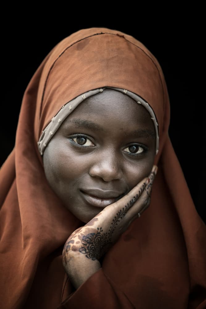 Hausa girl by Trevor Cole — canvas wall art