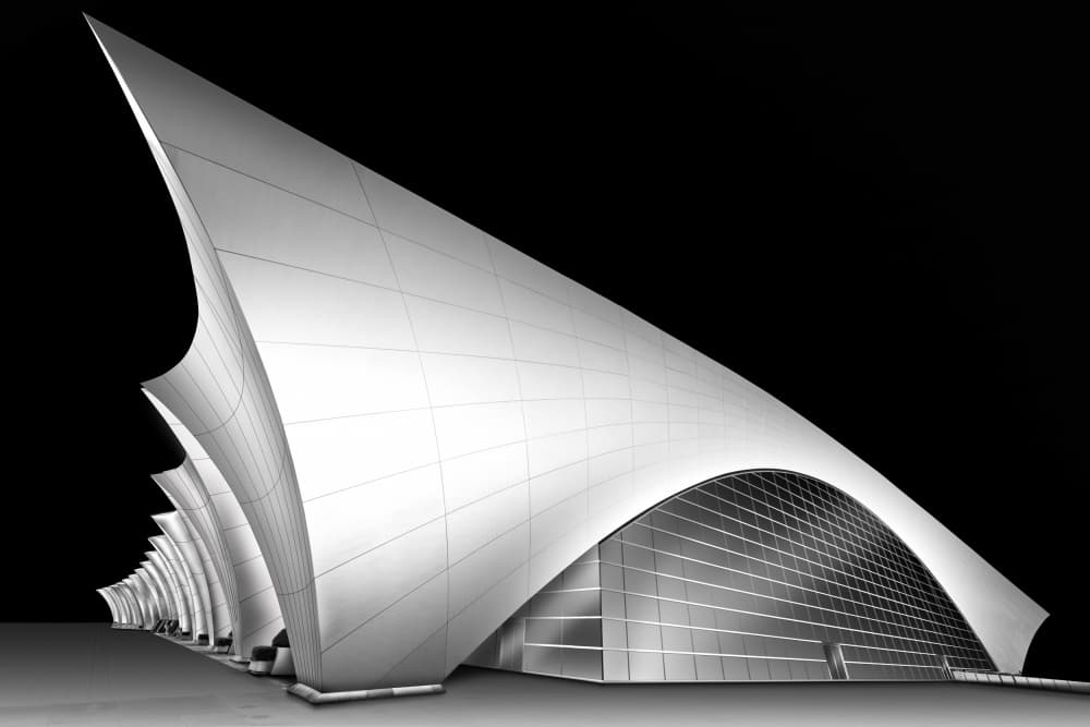 Modern Architectural Curves by jordiegeatorrent — canvas wall art