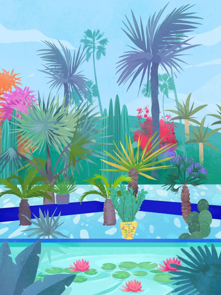 Moroccan Garden by Petra Lizde — canvas wall art