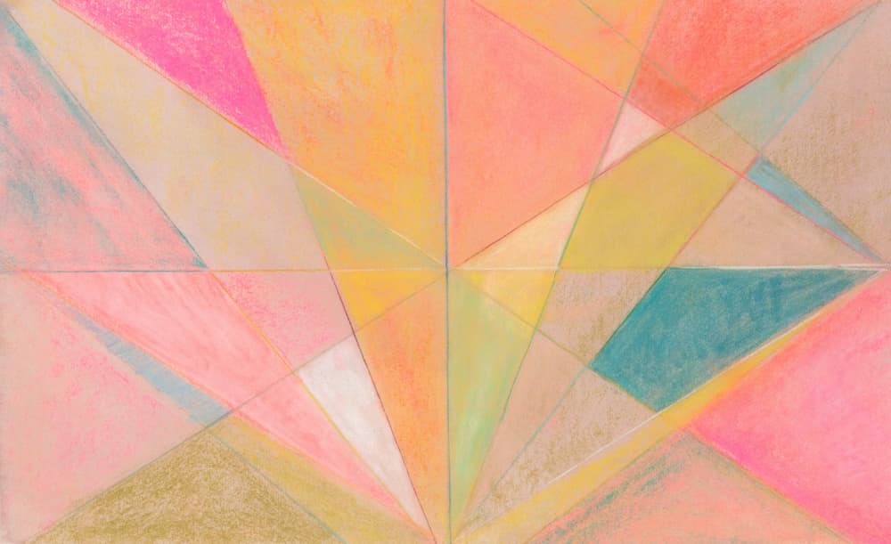 Radiant Geometric Colors by Renée Stramel — canvas wall art