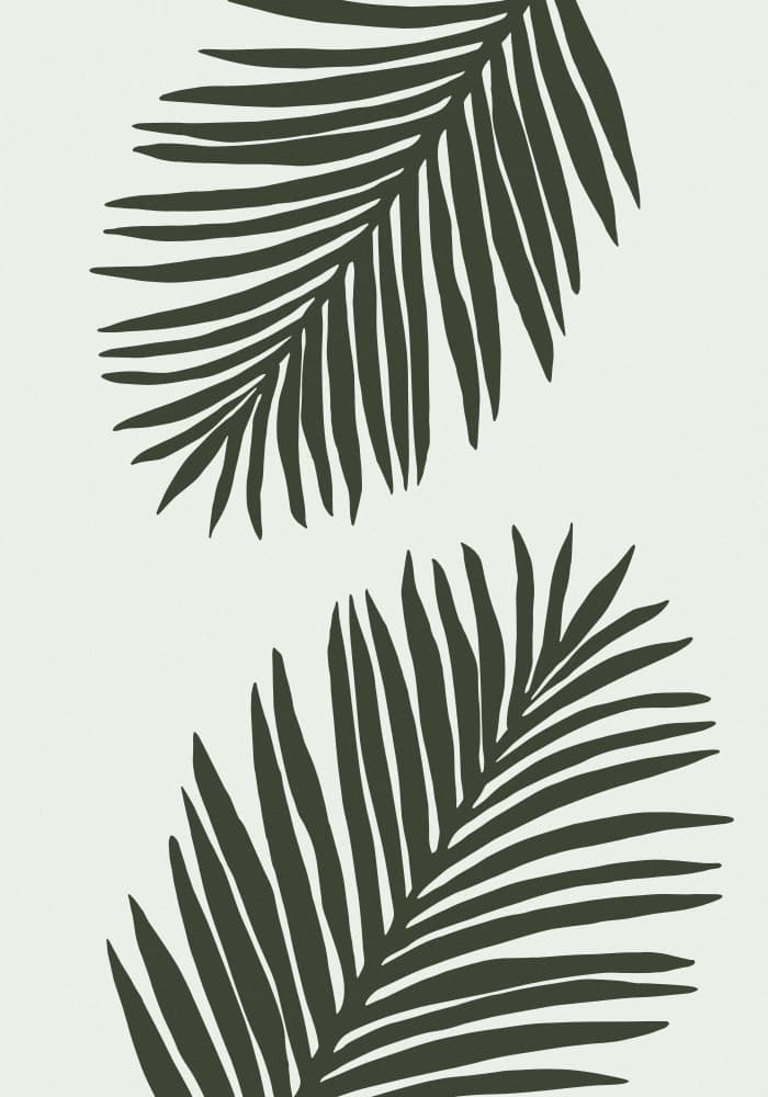 Tropical Palm Leaves by Pictufy Studio — canvas wall art