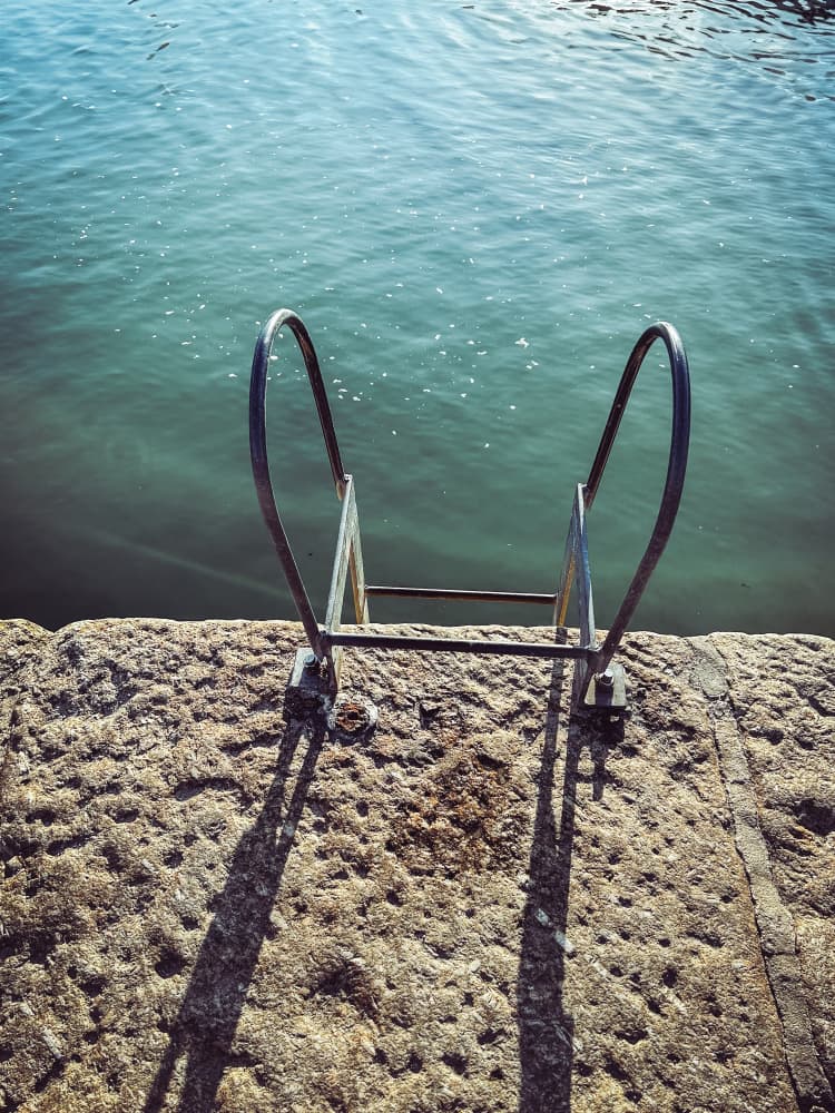Serene Water Steps by Aimee Giles — canvas wall art