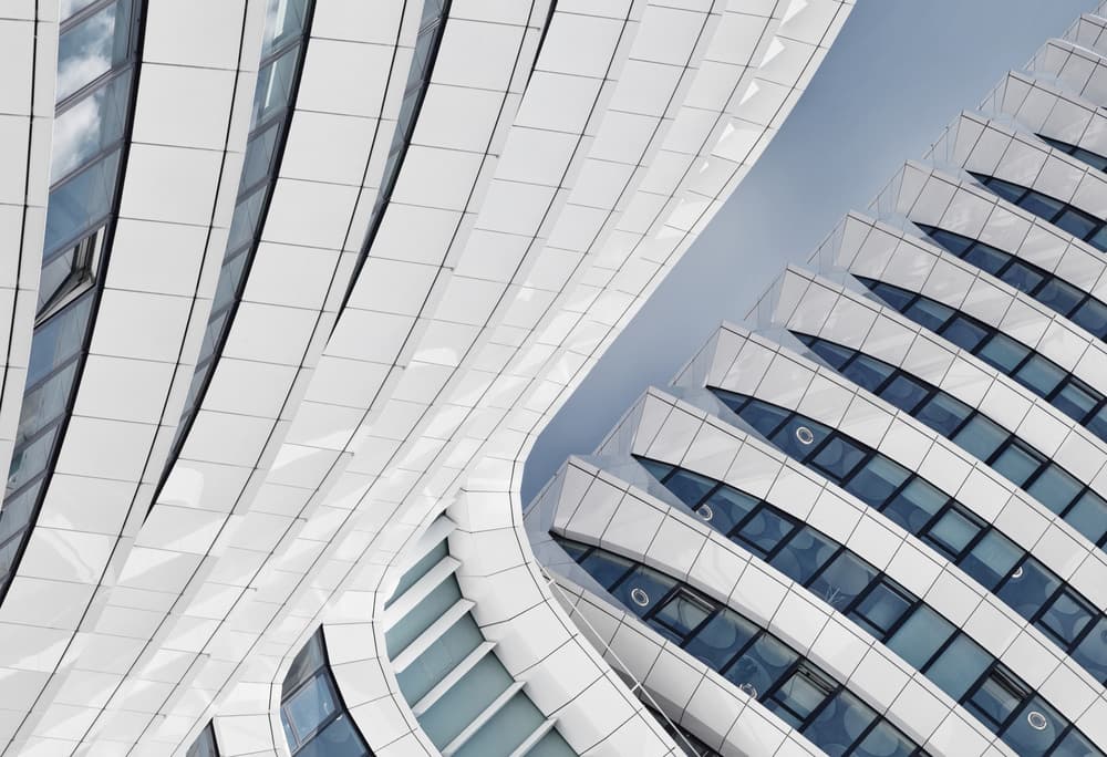 Sleek Architectural Curves by Jeroen van de Wiel — canvas wall art