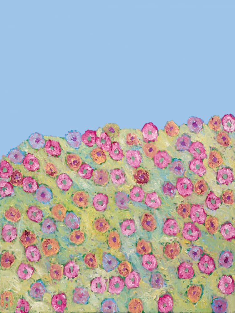 Vibrant Field Flowers by Helen Joynson — canvas wall art