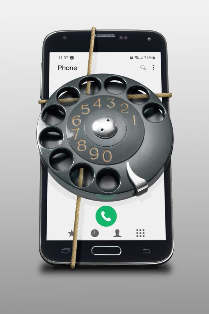 Classic Dial Smartphone by Mister Solo — canvas wall art