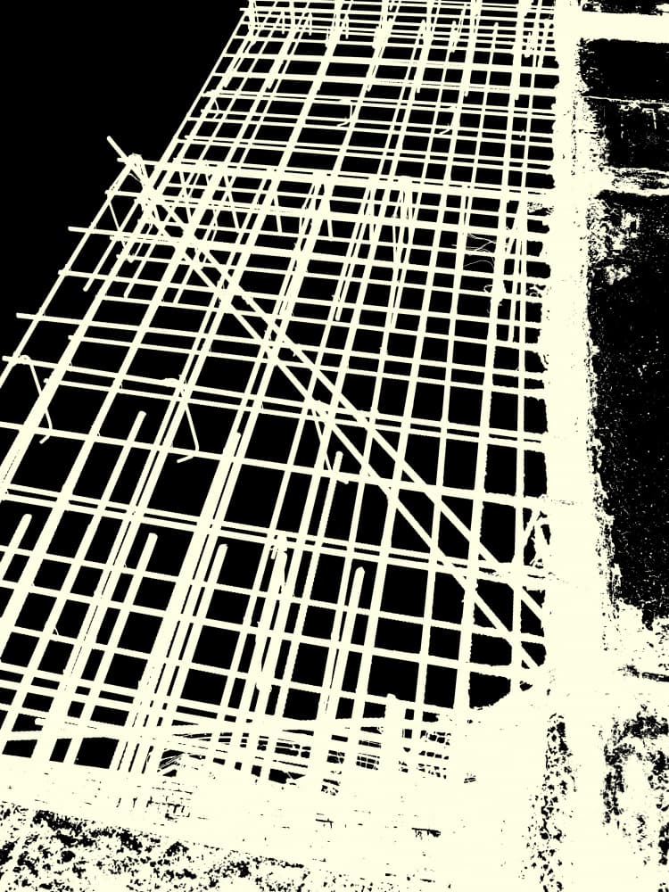 Industrial Scaffolding Grid by Petr Strnad — canvas wall art