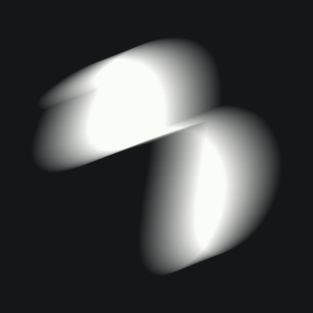 Abstract Glowing Forms by Little Dean — canvas wall art
