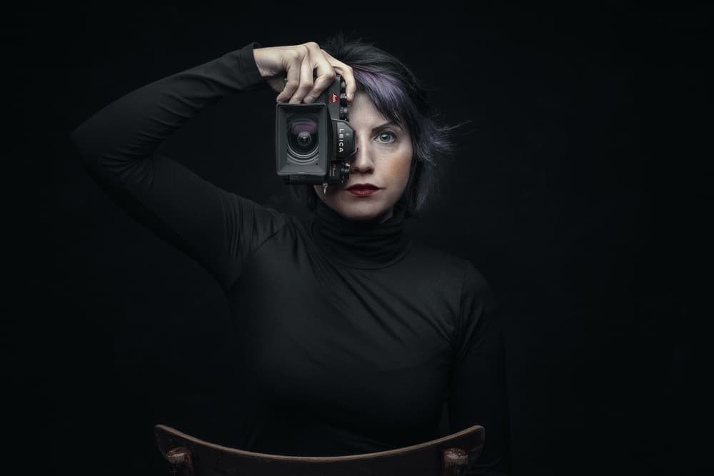 Photographer's Intense Gaze by Domenico Petrocca — canvas wall art