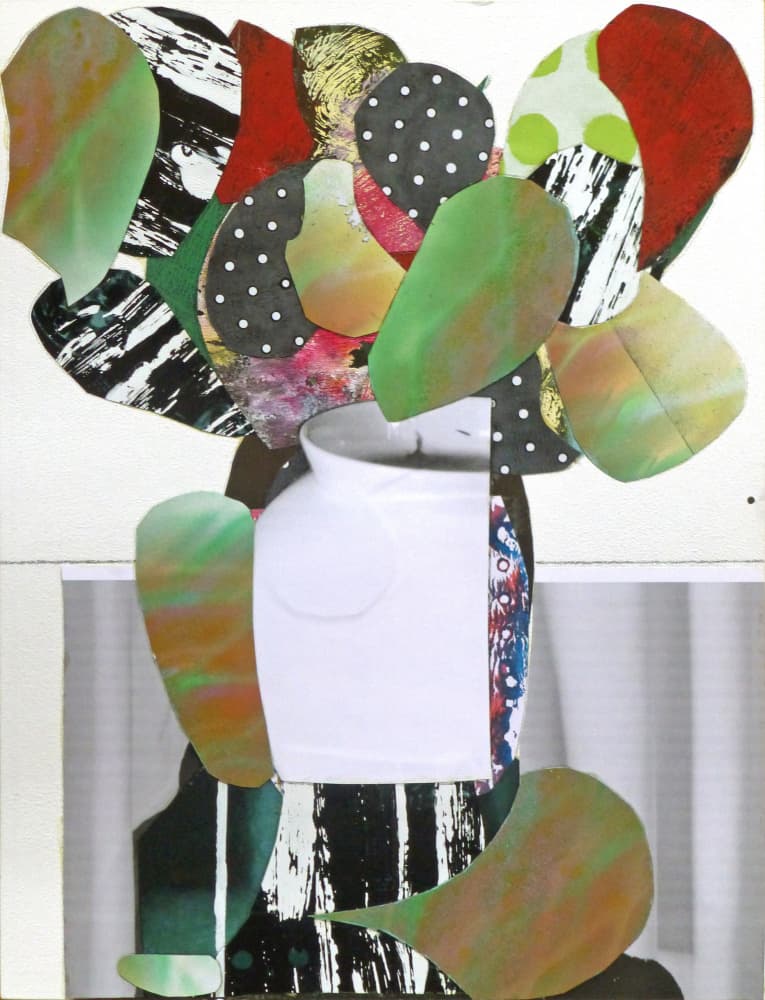 Vibrant Collage Still Life by Pascal Marlin — canvas wall art
