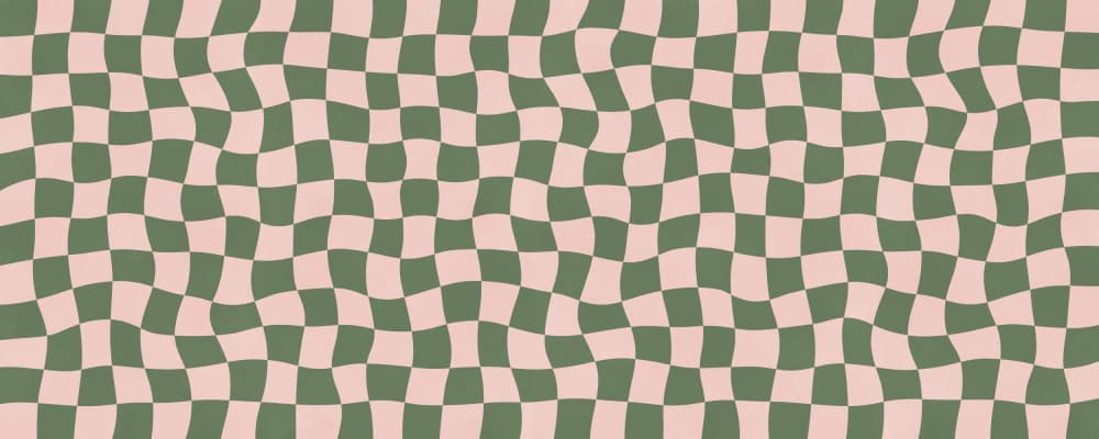 Retro Wavy Checks by Vitor Costa — canvas wall art