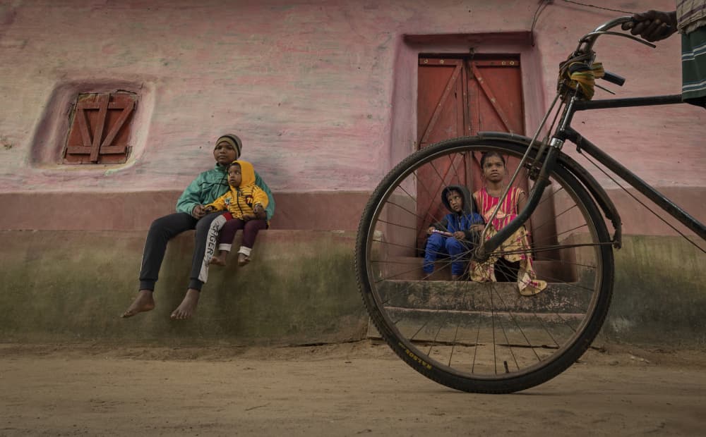 Through the Bicycle Wheel by Kumar Kranti Prasad — canvas wall art