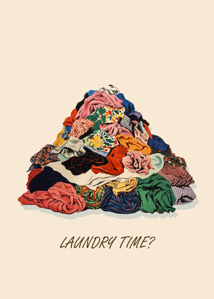 Colorful Laundry Pile by Pictufy Studio IV — canvas wall art