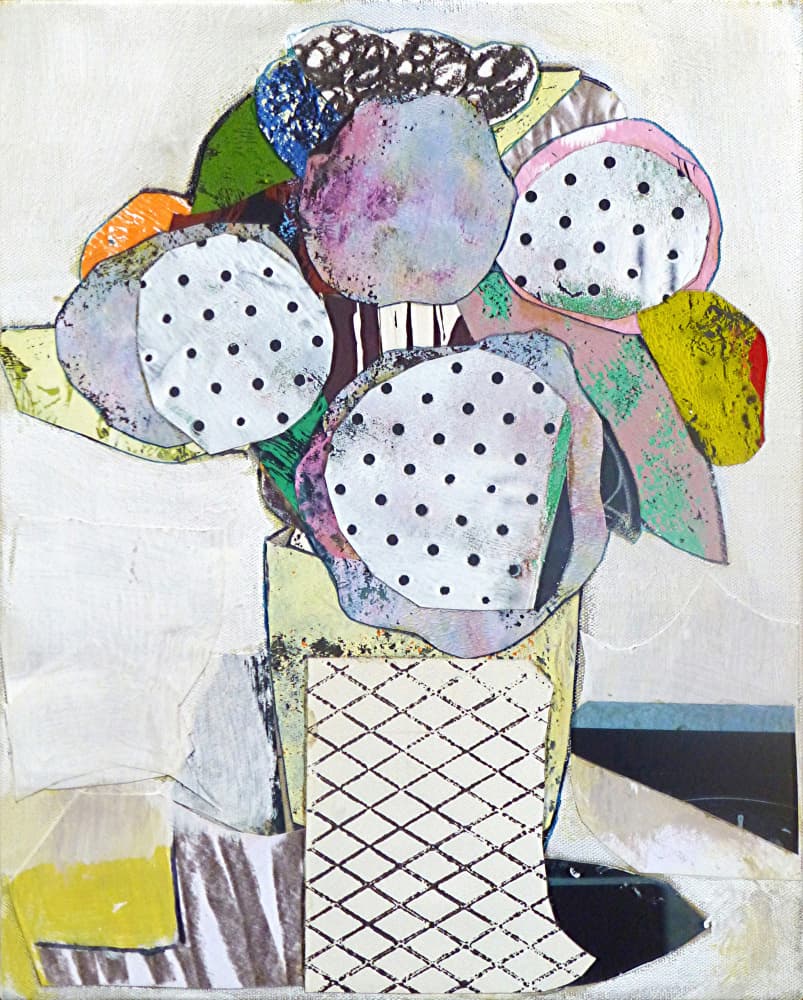 Polka Dot Bouquet by Pascal Marlin — canvas wall art