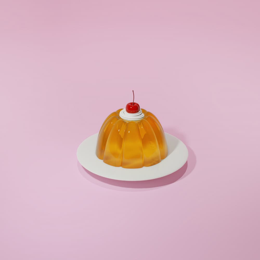 Cherry Jello Dessert by Julia Ramiro — canvas wall art