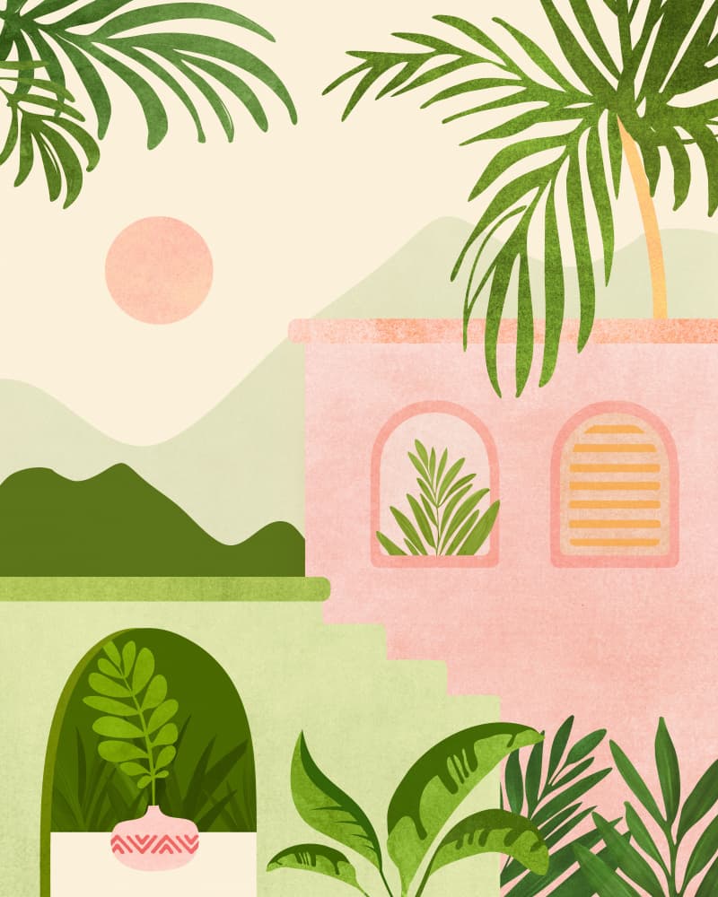 Mountain Villa by Kristian Gallagher — canvas wall art