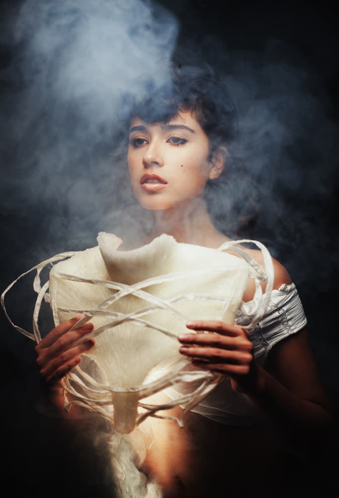 Smoky Conceptual Portrait by Artem Vasilenko — canvas wall art