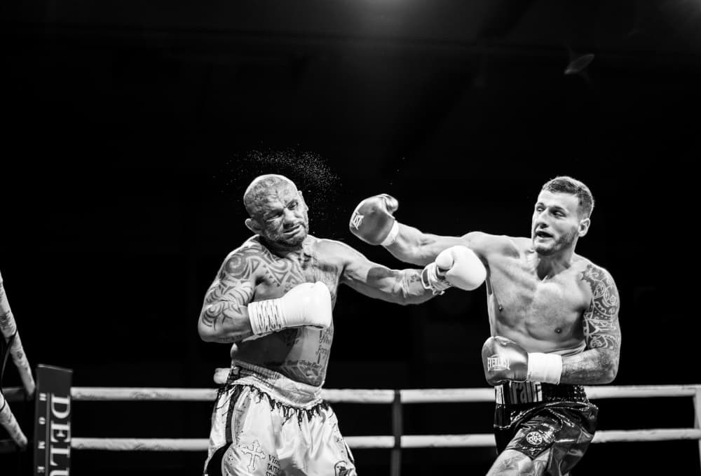 Boxing Power Punch by Jørgen Sørensen — canvas wall art