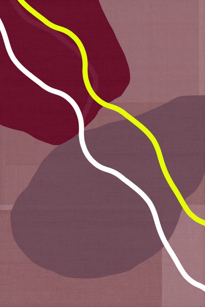 Flowing Abstract Shapes by cartissi — canvas wall art