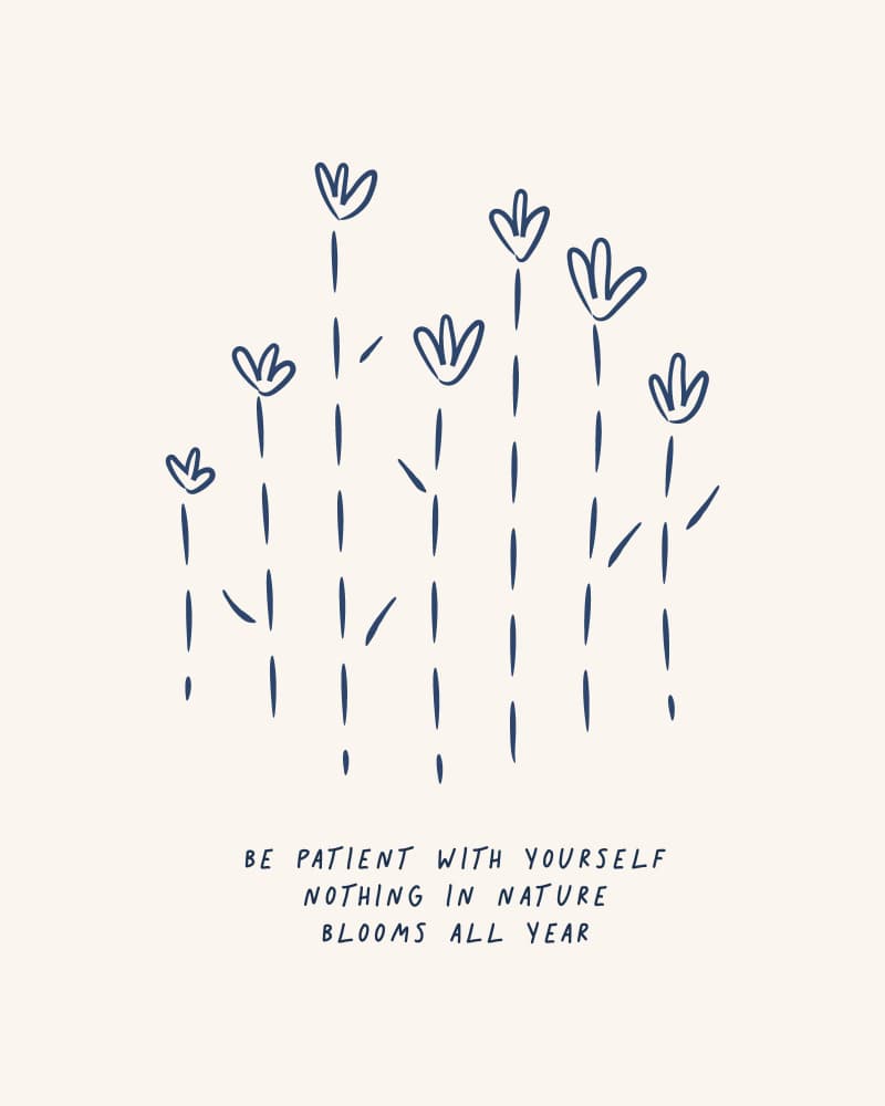 Patience Blooms Gently by KsanaKalpa — canvas wall art