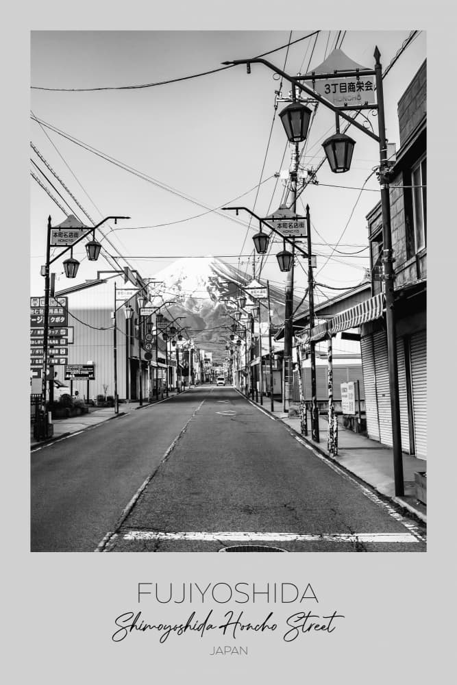 Fujiyoshida Mountain Street by Melanie Viola — canvas wall art
