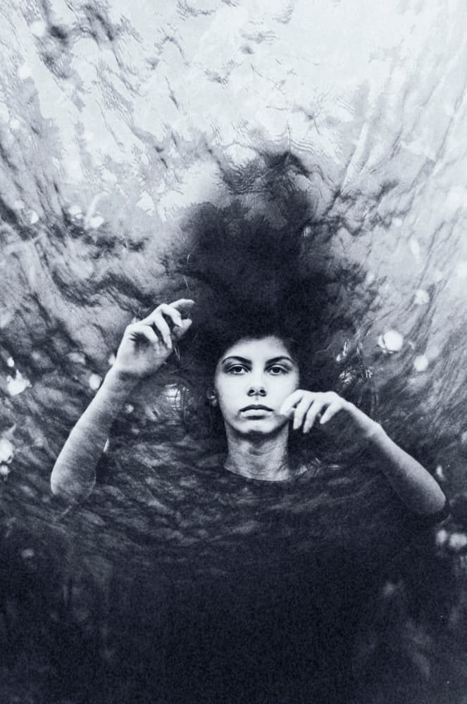 Woman In Dark Water by Desislava Ignatova — canvas wall art