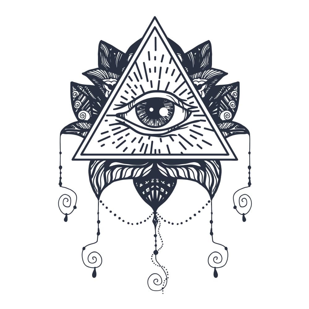 All Seeing Eye Mandala by Marika Barsrsind — canvas wall art