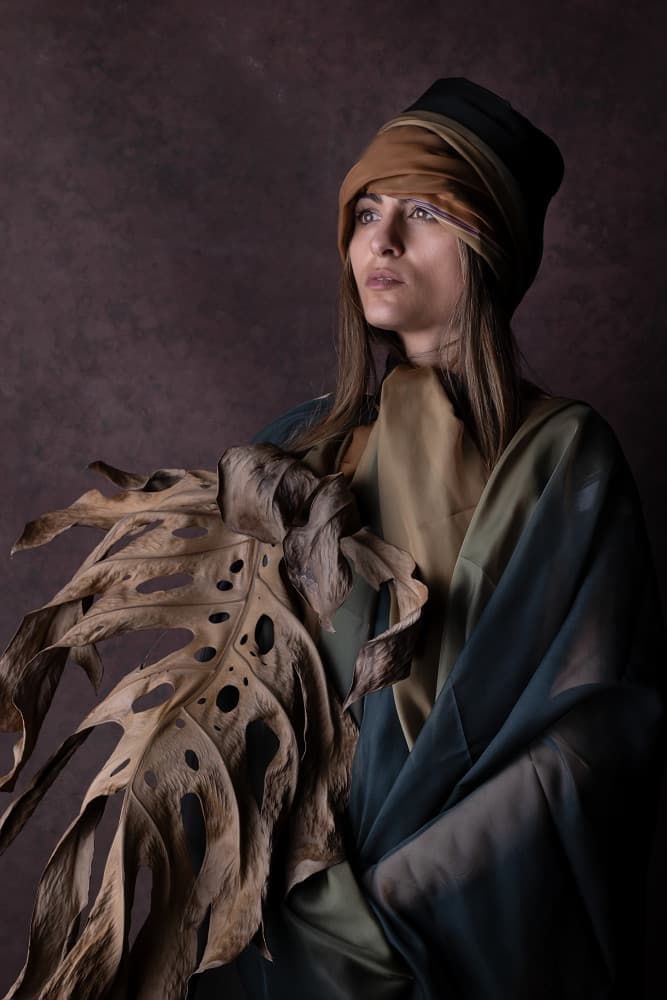 Earthy Portrait by Joan Gil Raga — canvas wall art